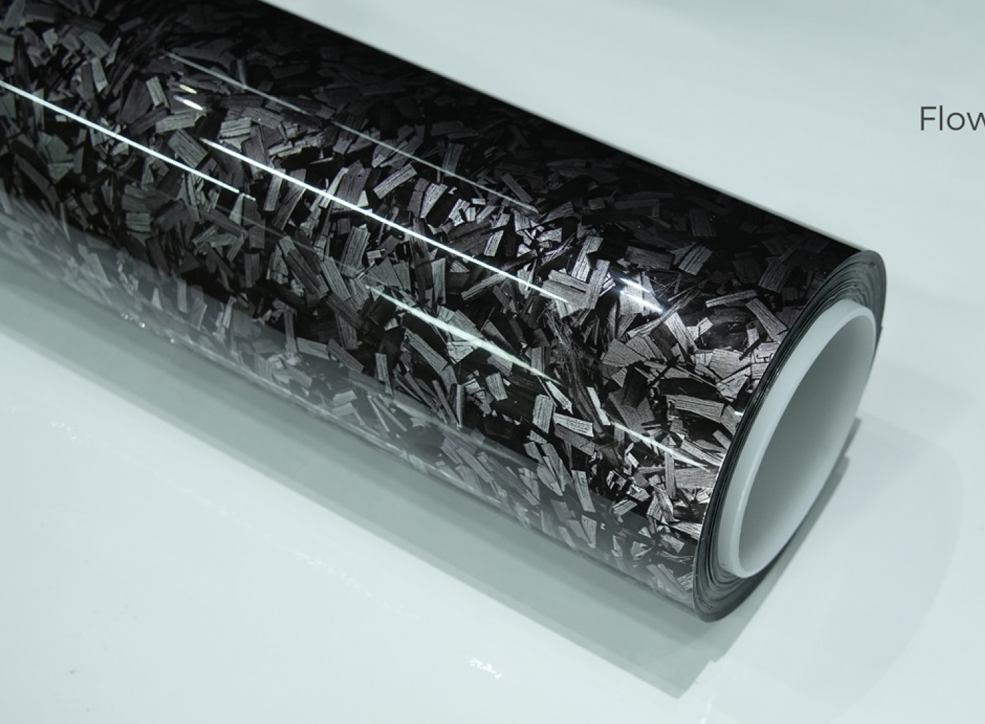 Flower Carbon Silver Car Wrap | Vinyl & TPU Film