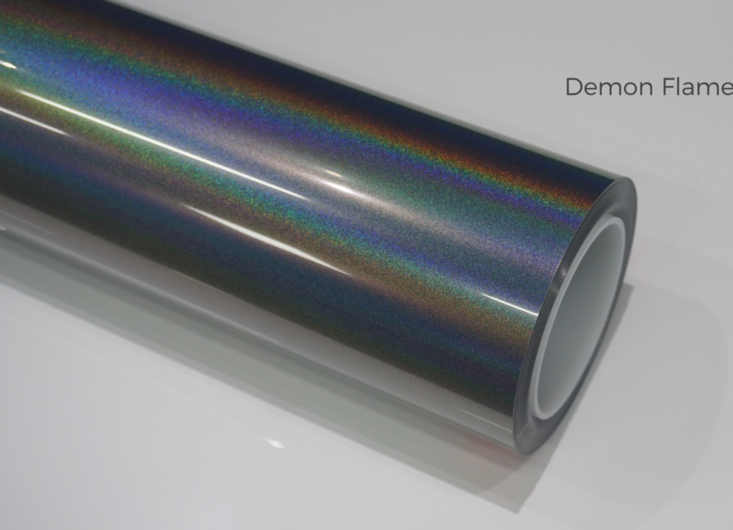 Demon Flame Splendid Grey Car Wrap | Vinyl & TPU Film