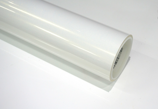 Diamond White Charm Gold Car Wrap | Vinyl & TPU Film