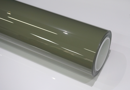 Glossy Khaki Green Car Wrap | Vinyl & TPU Film