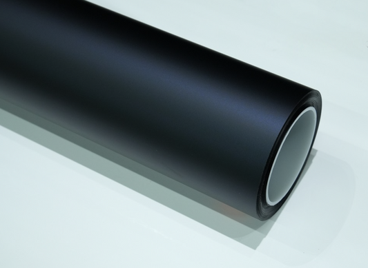 Matte Black Phantom Blue Car Wrap | Vinyl & TPU Film