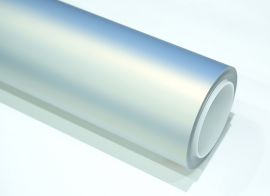 Matte Blue Charm Gold Car Wrap | Vinyl & TPU Film