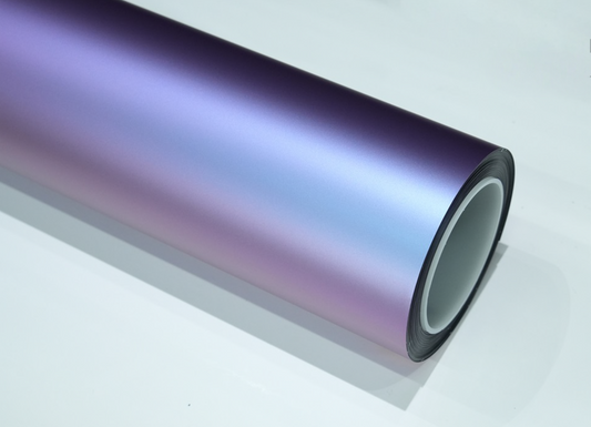 Matte Purple Mist Silver Car Wrap | Vinyl & TPU Film