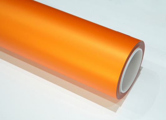 Matte Shining Orange Car Wrap | Vinyl & TPU Film