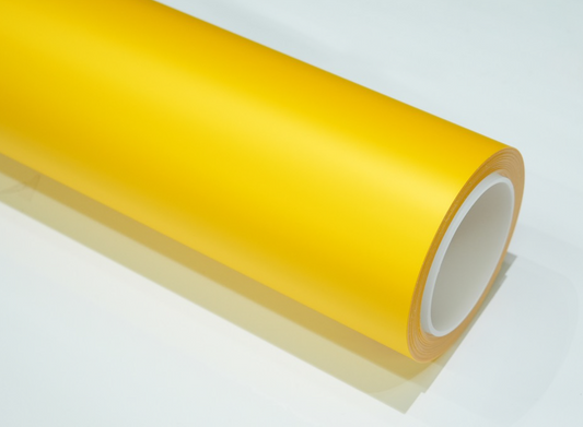Matte Sports Yellow Car Wrap | Vinyl & TPU Film