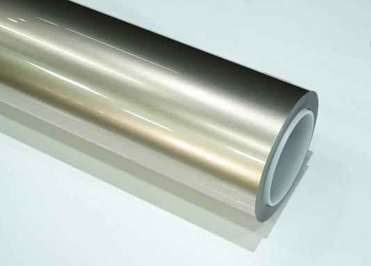 Original Champagne Gold Car Wrap | Vinyl & TPU Film