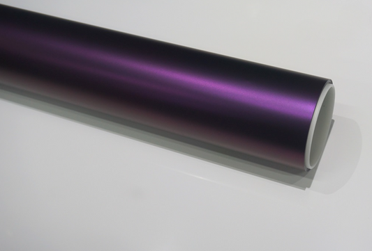 Satin Black Pinot Purple Car Wrap | Vinyl & TPU Film