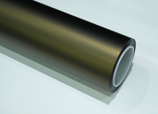Satin Gold Green Car Wrap | Vinyl & TPU Film