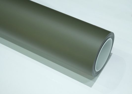Satin Khaki Green Car Wrap | Vinyl & TPU Film