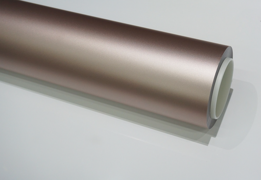 Satin Rose Gold T Car Wrap | Vinyl & TPU Film